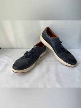 Cole Haan Grandpro Lace Oxford Sneakers Mens 14W Leather Blue Shoes C22586